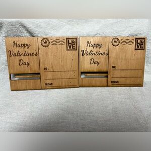 Laser engraved Valentine’s money card holder